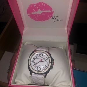 White Betsy Johnson watch